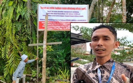 Pengacara Afriadi Andika Ancam Pidana Penyerobot Tanah Milik Ikbal Ramadhan di Pelalawan