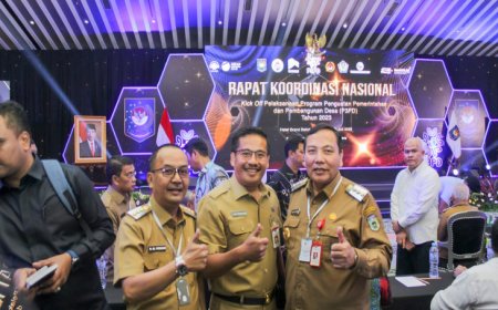 Pj Bupati Kampar Hadiri Rakornas Kick Off P3PD tahun 2023