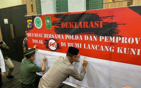 Bersama MUI, Pemprov Riau Ikut Deklarasikan Tolak LGBT