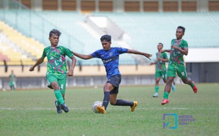 Persiapan Liga 2, PSPS dan Tim Porwil Riau Gelar Laga Uji Coba