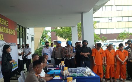 Sita 23 Kg Sabu, Polda Riau Gagalkan Peredaran Narkoba Jaringan Internasional