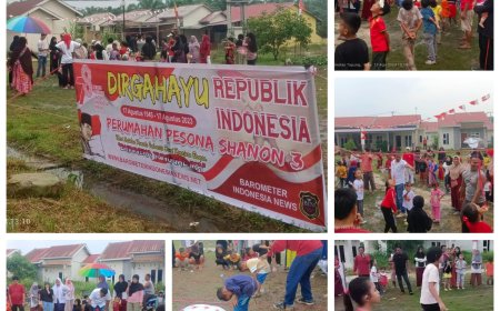 Sambut HUT RI Ke-78, Warga Perumahan Pesona Shanon Pekanbaru Gelar Lomba