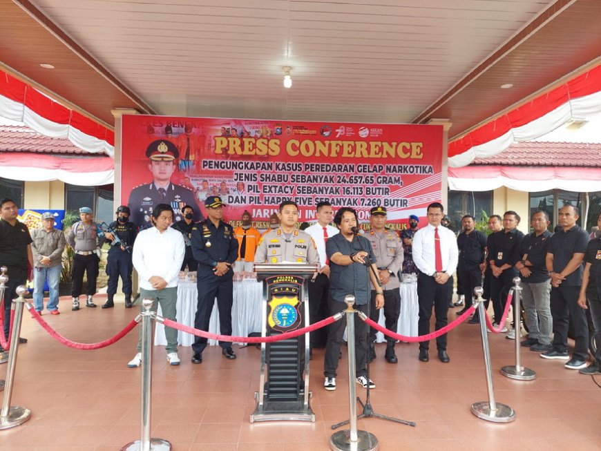 Diduga Dikendalikan dari Malaysia, Polres Bengkalis Gagalkan Peredaran Tiga Jenis Narkoba