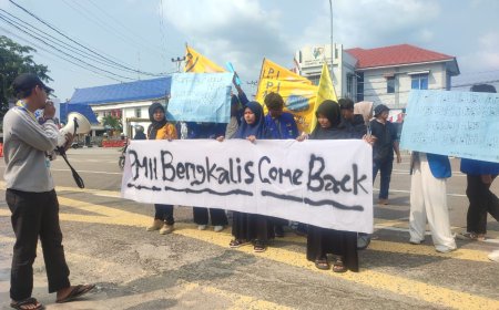 Usai Melaporkan Oknum DPRD ke BK, PC PMII Bengkalis Aksi Didepan DPRD dan Kejaksaan