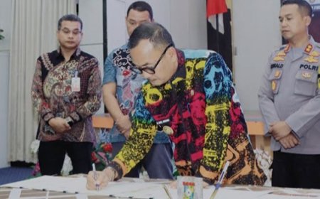 Kapolres Kampar Bersama Pj Bupati Ikuti Soft Launching Mall Pelayanan Publik