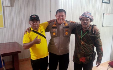 Baru Bertugas, Kapolsek Siak Hulu Ajak Insan Pers Kawal Pembangunan