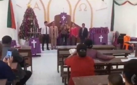 Polsek Kampar Kiri Hilir Intensifkan Patroli dan Sambangi Gereja HKBP Lubuk Sakai