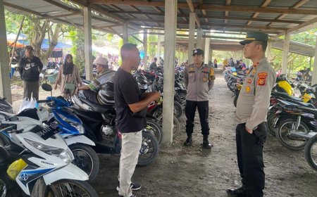 Polsek Kepenuhan Rohul Terus Sosialisasikan Pemilu Damai Tahun 2024