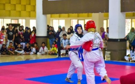 Pj Bupati Kampar Apresiasi Kejurkab Taekwondo Kampar 2023
