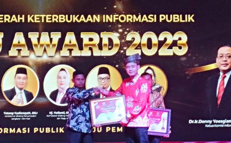 Desa Sadar Jaya Bengkalis Raih Penghargaan KIP Tingkat Kabupaten dan Provinsi