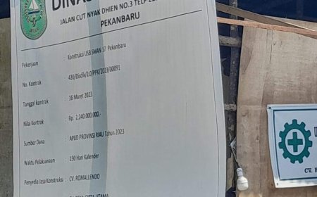 Jadi Sorotan, Pembangunan Sekolah SMAN 17 Disdik Riau Mangkrak