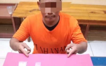 Polsek Kampar Kiri Hilir Tangkap Pemasok Sabu di Desa Kepau Jaya