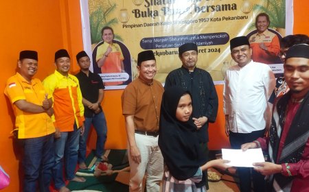 KOSGORO 1957 Kota Pekanbaru Santuni anak Yatim dan Buka Bersama