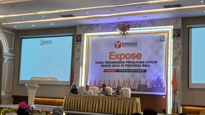 Bawaslu Provinsi Riau Gelar Expose Pemilu 2024, Begini Hasilnya