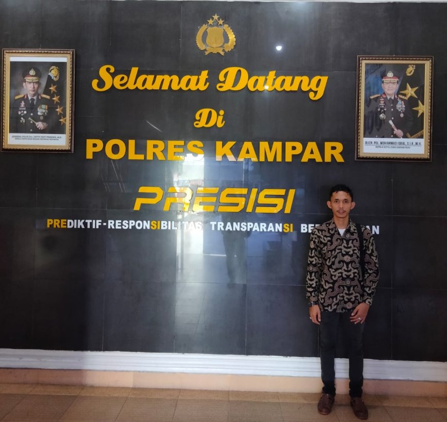 Perkara Kliennya Mandek, Pengacara Afriadi Andika Pertanyakan Integritas Polres Kampar