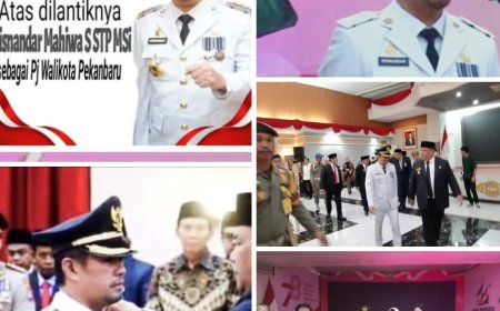 Pj Gubernur Riau Lantik Risnandar Mahiwa Sebagai Pj Wako Pekanbaru