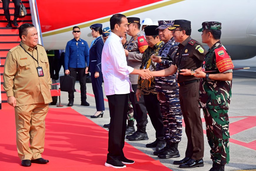 Kunjungan Kerja di Riau, Presiden Jokowi Resmikan Sejumlah Proyek