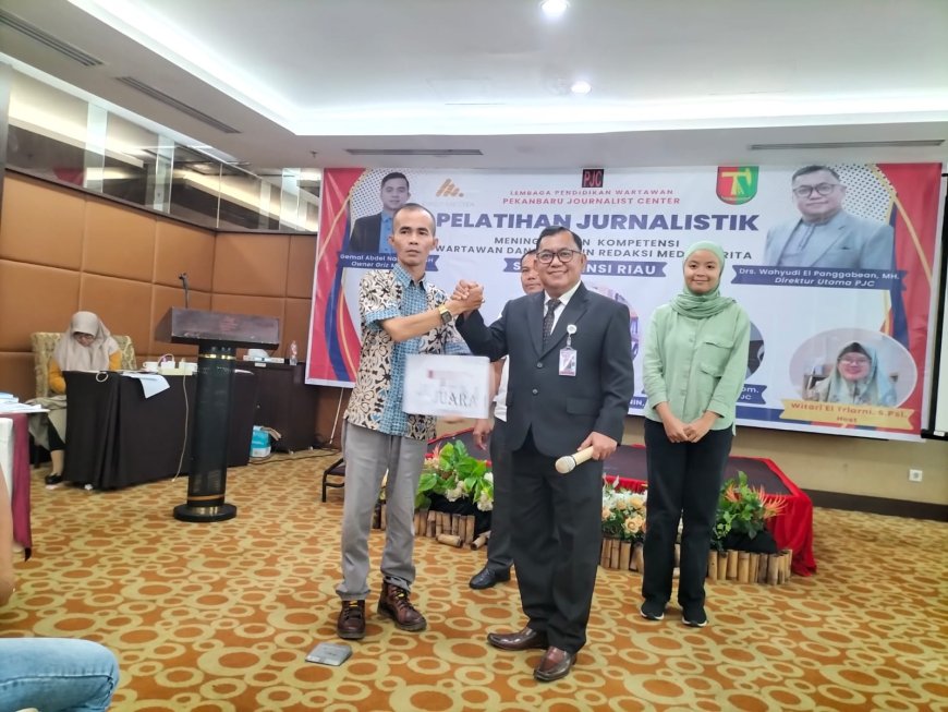 Jurnalis PWDPI Ikuti Pelatihan Jurnalistik PJC Pekanbaru