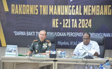 Rakornis TMMD ke-121 TA 2024 di Makorem 031/WB melalui Vicon