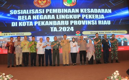 Dandim 0301 Pekanbaru Hadiri Sosialisasi dan Diseminasi Pembinaan Kesadaran Bela Negara