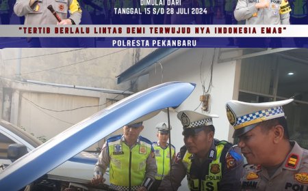 Ops Patuh Lancang Kuning 2024: Disiplin dan Kesadaran berlalu lintas
