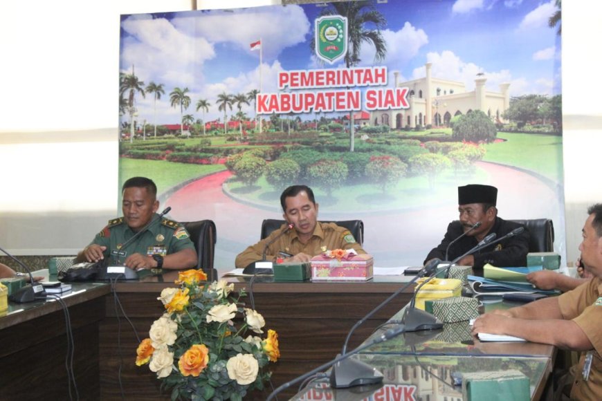 Kasdim 0322/Siak Hadiri Pembahasan Cetak Sawah Baru di Bunga Raya