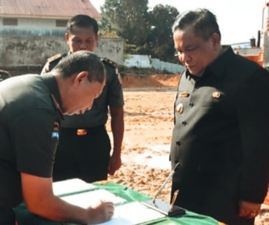 Groundbreaking Peresmian Pembangunan RS Tentara, Ini Pesan Danrem 031/Wira Bima