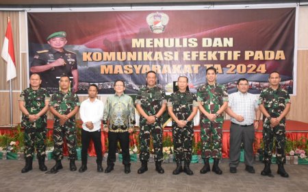 TNI AD Gelar Peningkatan Kemampuan Menulis, Dan Komunikasi Sosial Efektif Pada Masyarakat Tahun 2024