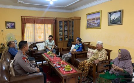 Jalin silaturahmi, Kapolres Pelalawan Sambangi Tokoh Adat