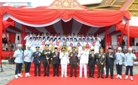 Danrem 031/WB hadir Upacara Detik-detik Proklamasi Kemerdekaan RI ke 79