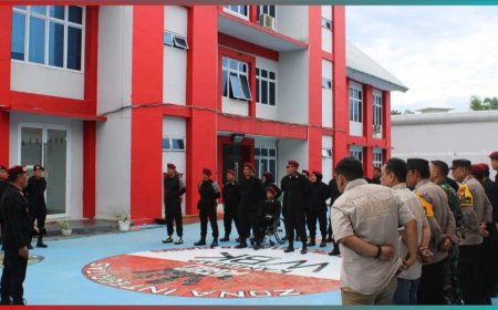 Lapas Narkotika Kelas IIB Rumbai lakukan Razia Gabungan terhadap Warga Binaan