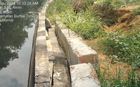 LP-KPK Riau Soroti Proyek Pedestrian Dumai Ambruk Sebelum Rampung