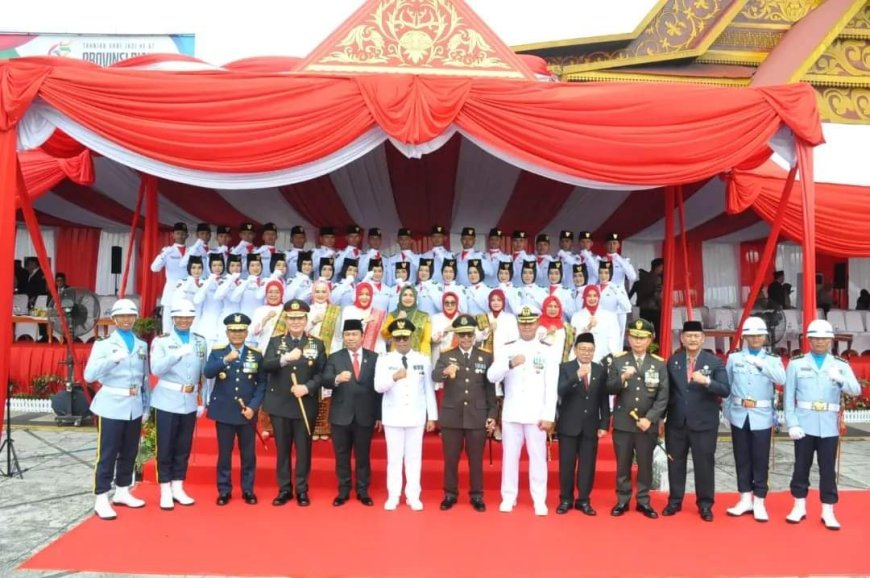 Danrem 031/WB hadir Upacara Detik-detik Proklamasi Kemerdekaan RI ke 79