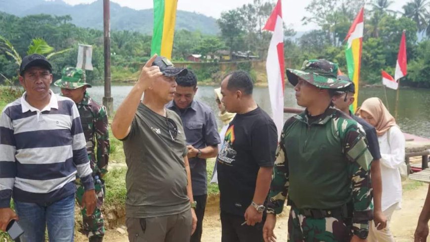 Danrem 031/WB Cek Kesiapan TMMD di Tanjung Belit Selatan Sebelum Kunjungan KASAD