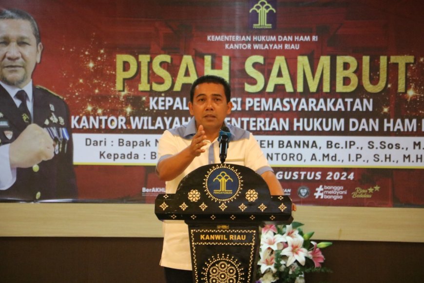 Tongkat Kepemimpinan Beralih, Divisi Pemasyarakatan Kanwil Kemenkumham Riau Kini Berganti