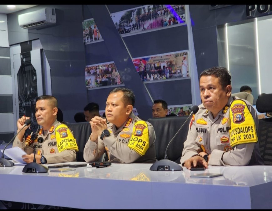 Pimpin Anev Harian Posko Satgas OMP LK 2024, Dirlantas Polda Riau Sampaikan Arahan