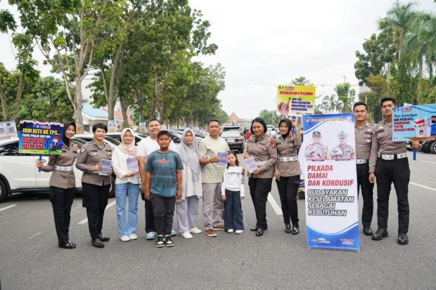 Ditlantas Polda Riau Lakukan Kampanye Lalu Lintas Cegah Gangguan Kamtibmas