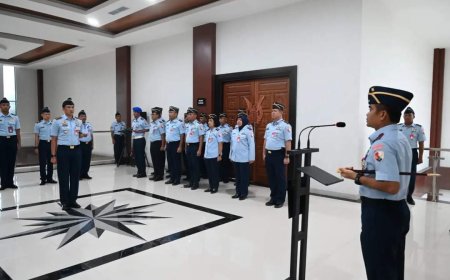 Peringati Hari Kesaktian Pancasila, Lapas narkotika rumbai ikuti upacara Di Kanwil Kemenkumham Riau