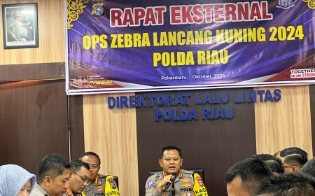 Dirlantas Polda Riau Pimpin Rapat Koordinasi Eksternal Operasi Zebra Lancang Kuning-2024
