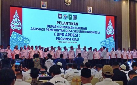 Pengurus DPD APDESI Dilantik, Ini Pesan Pemprov Riau