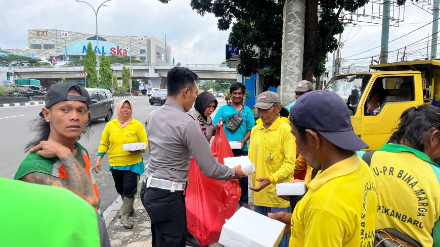 Cara Unik DITLANTAS Saat Giat Cooling System PILKADA Riau 2024