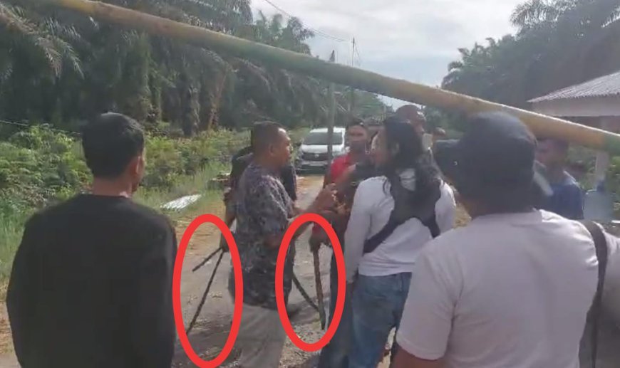 Mencekam! Diduga Sengeketa Lahan di Rohil Nyaris Berdarah