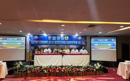 Sukseskan NATARU 2024/2025 Ditlantas Polda Riau Gelar Rapat Forum LLAJ