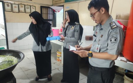 Kalapas IIA Pekanbaru Tinjau Dapur Lapas, Pastikan Makanan Sehat dan Bergizi untuk Warga Binaan