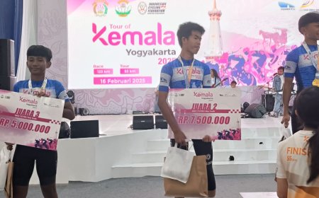 Atlet Sepeda Polres Indragiri Hilir Raih Peringkat ke Dua Pada  Event Tour Of Kemala Yogyakarta 2025