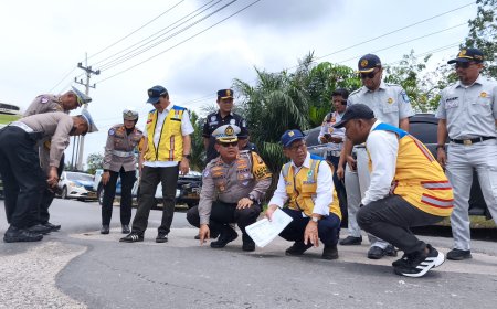 DIRLANTAS POLDA Riau Cek Jalan Lintas Timur Bersama Stakeholder