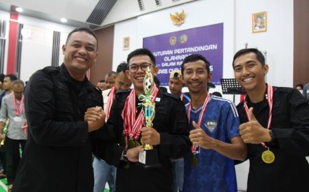 Penutupan KALAPAS CUP 2025, Senyuk Bahagia Juara Perlimbaan Olah Raga