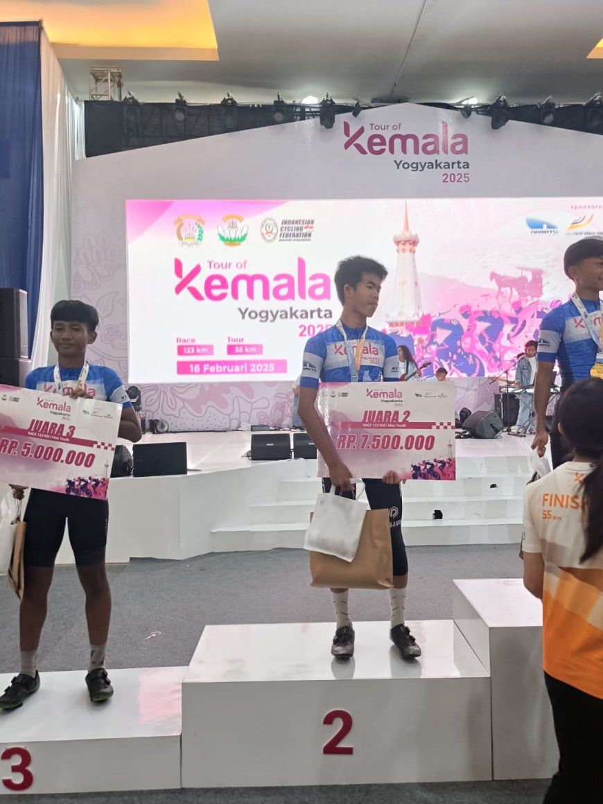 Atlet Sepeda Polres Indragiri Hilir Raih Peringkat ke Dua Pada  Event Tour Of Kemala Yogyakarta 2025