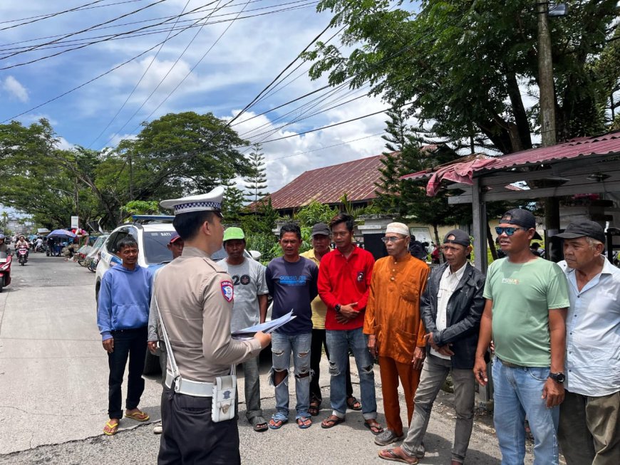 Satlantas Polres Inhil Laksanakan Dikmas Kampanye Keselamatan kepada Masyarakat