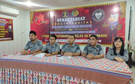 Lapas Pekanbaru Ikuti Zoom Sosialisasi Permenimipas Nomor 1 Tahun 2025 dan Persiapan Lomba Dapur Sehat Tahun 2025